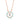 Sterling silver 18 k rose gold plated necklace round sterling silver necklace with cubic zirconia diamond dainty sterling silver necklace Rachel Fine Jewelry