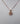 Sterling silver 18K rose gold plated necklace with dancing diamond, Rose Gold Heart Pendant with Cubic Zirconia, Gift for Bridesmaid Rachel Fine Jewelry