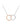 Sterling Silver Necklace with Two Rings - Rachel Fine Jewelry