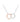 Sterling Silver Necklace with Two Rings - Rachel Fine Jewelry
